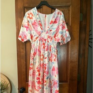 Boutique Long Floral Dress Size Medium